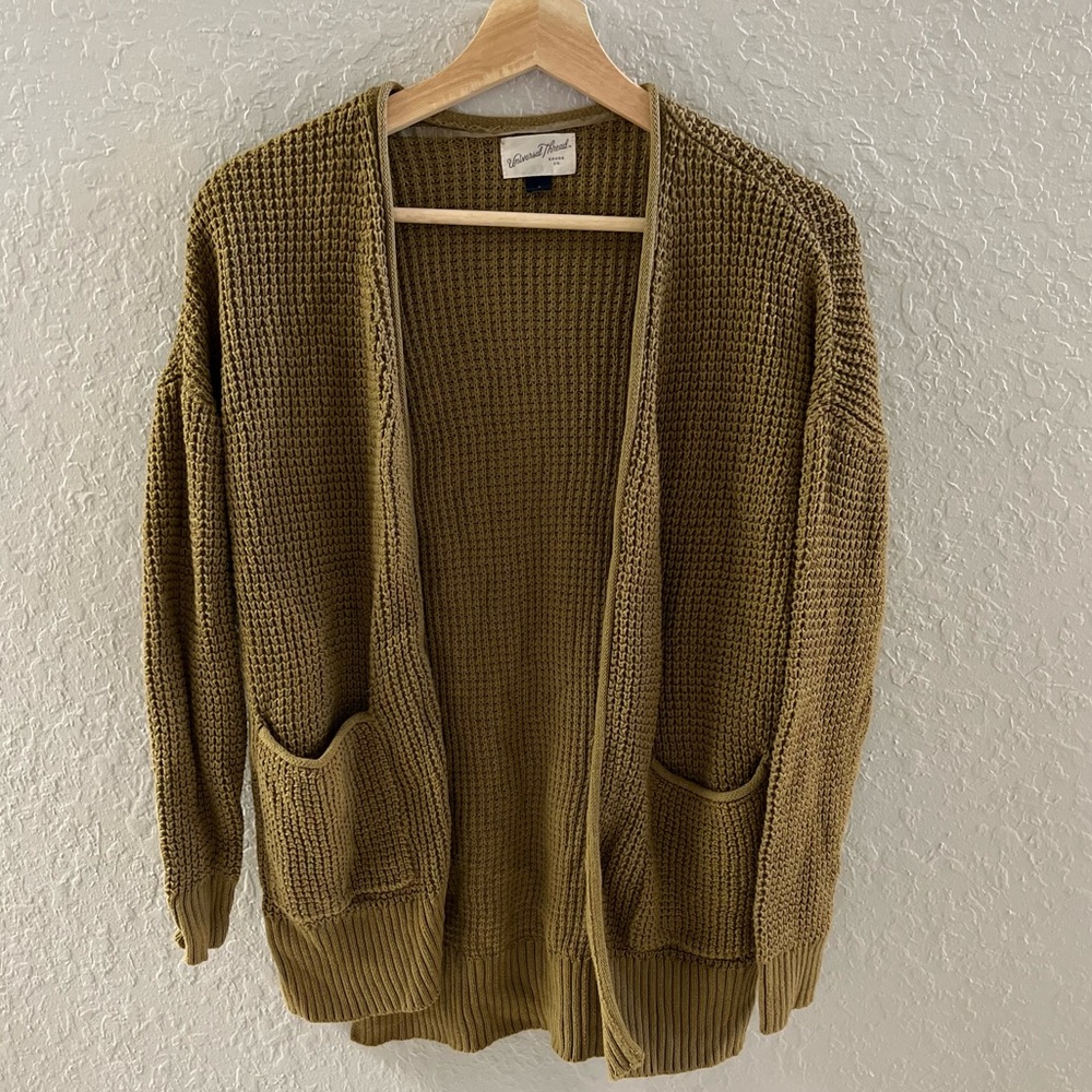 Womens Open face sweater size S waffle fabric